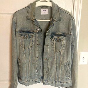 Old Navy Light Wash Denim Trucker Jacket Men's Size M